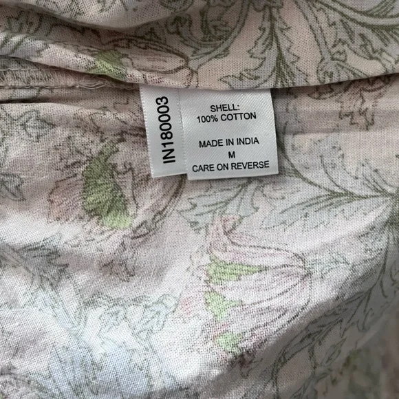 Happy X Nature Floral Bohemian Cotton Strapless Tiered Maxi Dress Size Medium - Picture 4 of 4